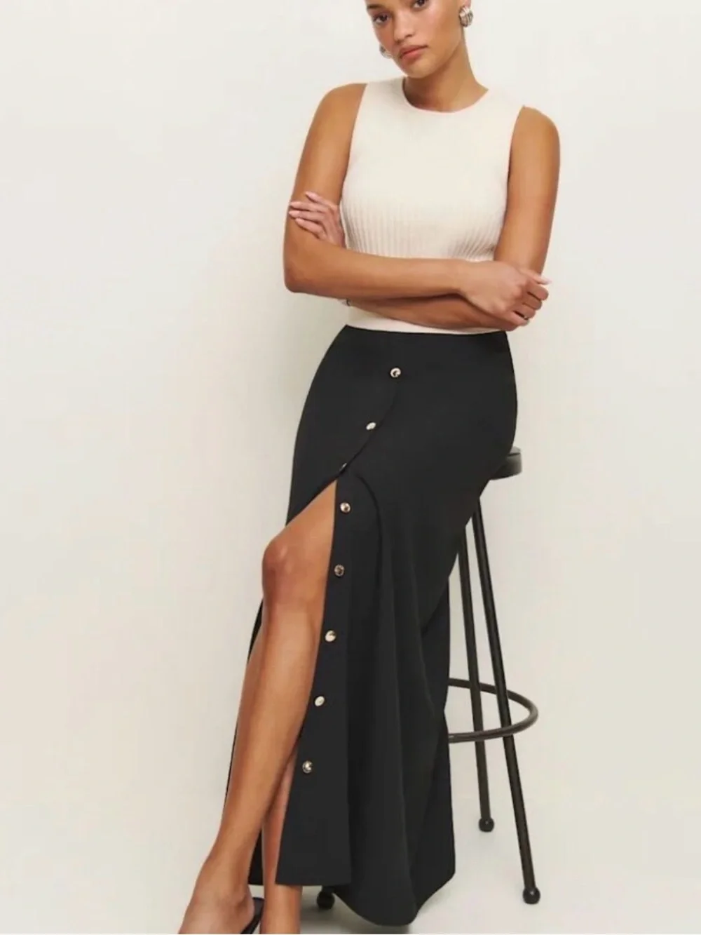 Reformation Andi Low Waist Maxi Skirt NWT